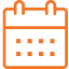 calendar orange icon