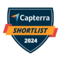 Capterra 2024 Shortlist badge