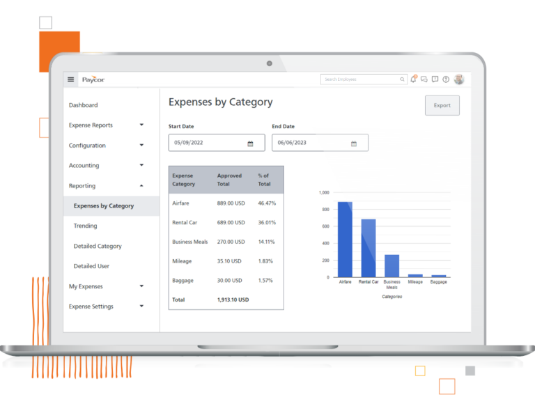 paycors expense management feature