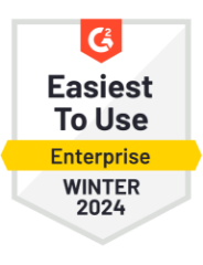 g2 2024 badge - easiest to use enterprise