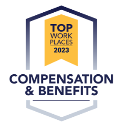 USA Today top work places 2023 - compensation & benefits