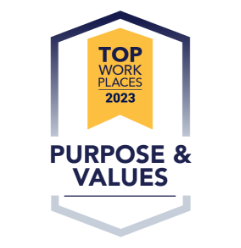 USA Today top work places 2023 - purpose & values