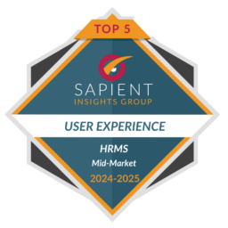 Sapient Insights Group 2024-2025 User Experience HRMS Badge, Mid-Market