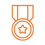 award orange icon