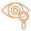 eyeball orange icon