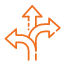 arrows orange icon